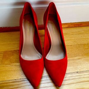 BCBG Red Hot Pumps